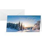 sigel Weihnachtskarte "Winter Wonderland", DIN lang für Inkjet/Laser/Kopierer, Weißkarton 250 g/qm, - 1 Stück (DS638)