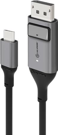 ALOGIC ULCDP02-SGR Videokabel-Adapter 2 m DisplayPort USB Typ-C Schwarz - Grau (ULCDP02-SGR)