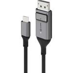 ALOGIC ULCDP02-SGR Videokabel-Adapter 2 m DisplayPort USB Typ-C Schwarz - Grau (ULCDP02-SGR)