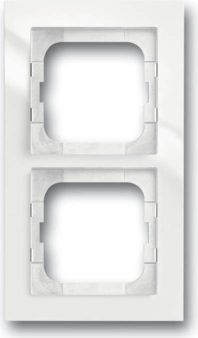 Busch-Jaeger 1754-0-4332. Produktfarbe: Weiß, Markenkompatibilität: Busch-Jaeger. Breite: 91 mm, Höhe: 162 mm, Dicke: 1,1 cm (2CKA001754A4332)