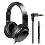 LogiLink HS0057 Stereo Headset mit Mikrofon schwarz 3,5 mm Klinke gewinkelt 1,2 m Kabel (HS0057)