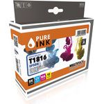 Pure Ink 170745990008 Druckerpatrone 4 Stück(e) Kompatibel Hohe (XL-) Ausbeute Schwarz (EPST1816MP4)