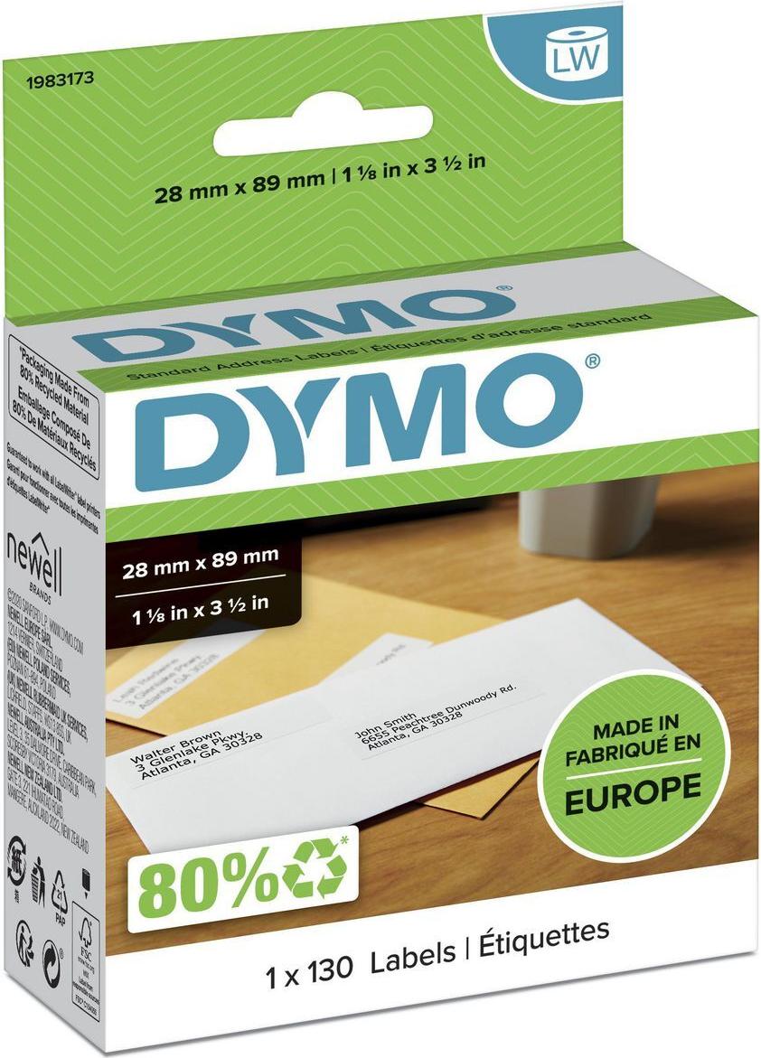 DYMO LabelWriter Standard Adressetiketten 28 x 89 mm 130 Etiketten Weiß