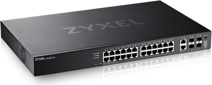 Zyxel XGS2220 Series XGS2220-30 Managed L3 Switch 30 Ports Schwarz