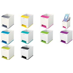 LEITZ Sound Stifteköcher WOW Duo Colour, 2 Fächer, violett mit zweifarbigem WOW Effekt in weiß / violett, - 1 Stück (5363-10-62)