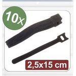 Quadrios 24CA314 Klettkabelbinder zum Bündeln Haft- und Flauschteil L x B 150 mm 25 (24CA314)