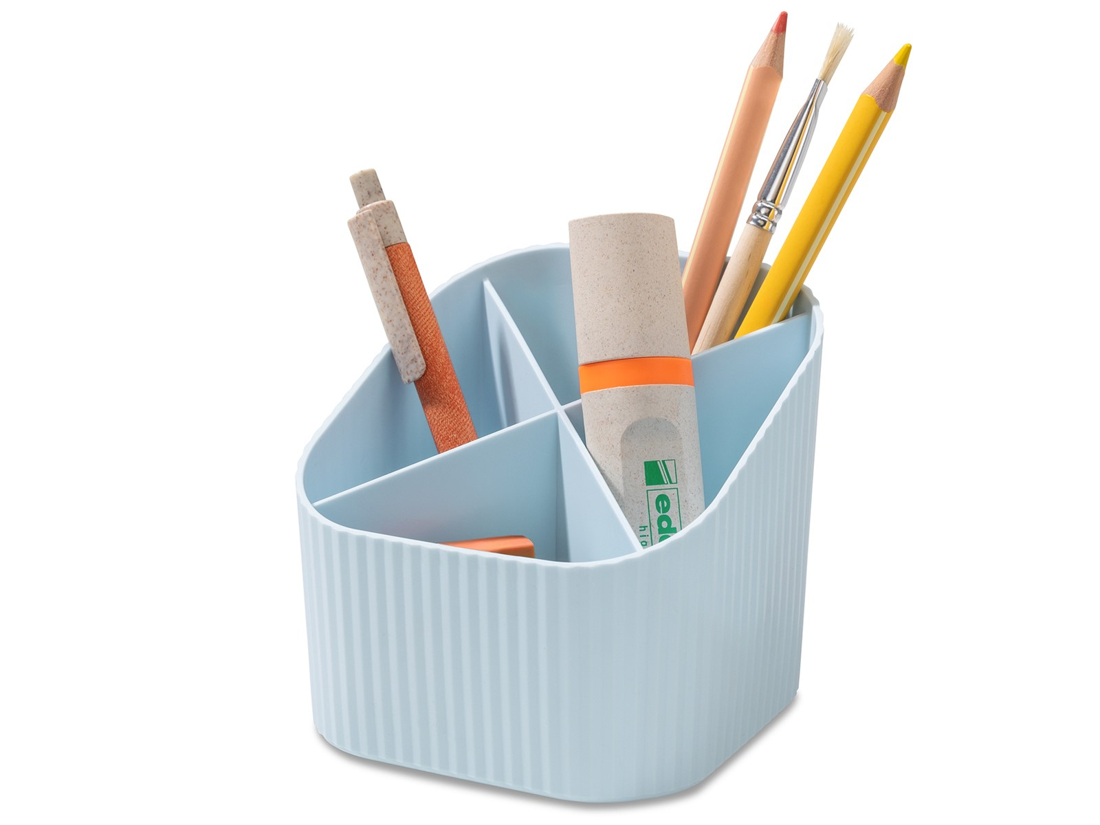 HAN X-LOOP Stiftehalter Kunststoff 4 Fächer Pastellblau