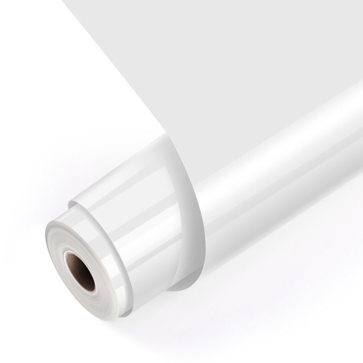 LOKLiK Heat Transfer Vinyl Basic Hitzetransfervinyl 305 x 1800 mm Glänzend Weiß