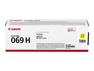 Canon Tonerpatrone 069H Original Hohe Ergiebigkeit Gelb