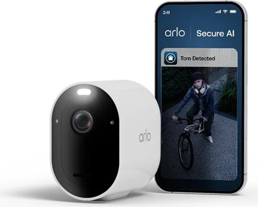 Arlo Pro 6 2025 Edition 2K HDR Netzwerk-Überwachungskamera weiß