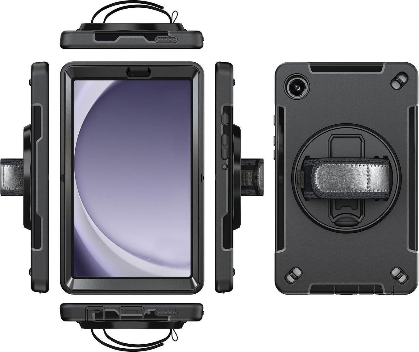 eSTUFF Galaxy Tab A9 OHIO Defender Case with hand strap and (ES68105005-BULK)