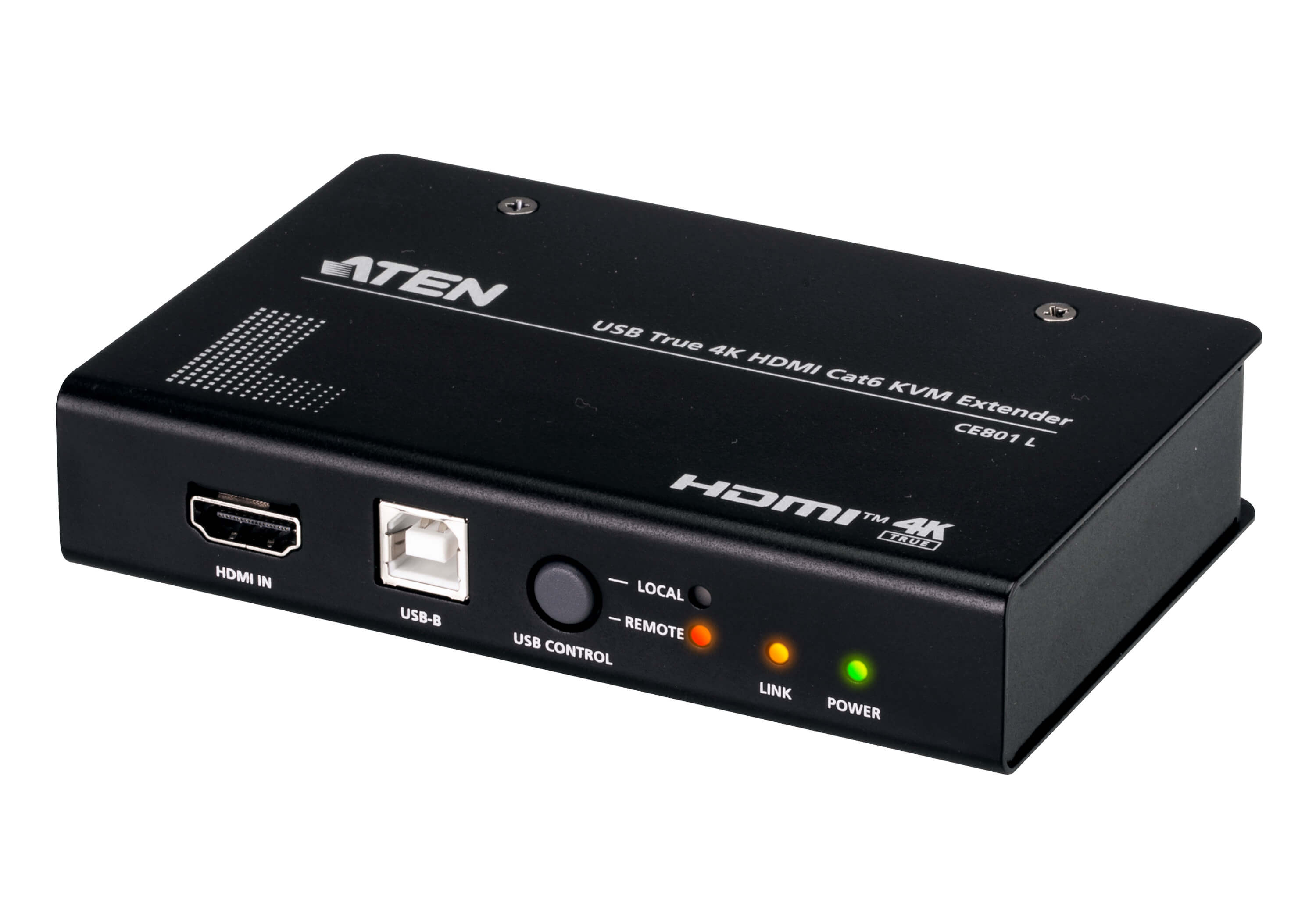 ATEN CE801 KVM-Extender Cat.6 HDMI USB 4K 3840 x 2160 bis 70 m Schwarz