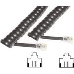 e+p T 15 2m Schwarz Telefonkabel (T15)