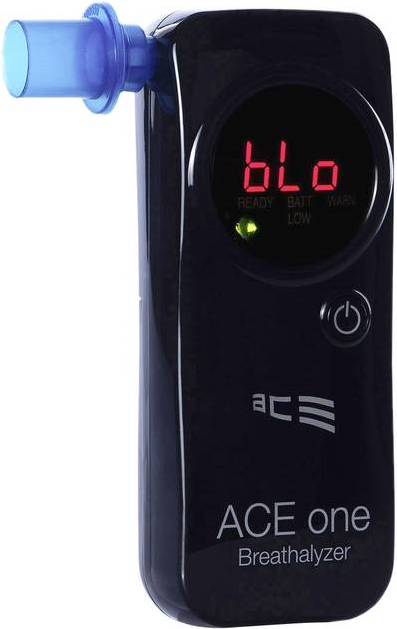 ACE Alkoholtester one Schwarz 4.00 bis 0.00 ‰ inkl. Display, Countdown-Funktion, Verschiedene Einheiten anzeigbar (107004)