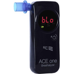 ACE Alkoholtester one Schwarz 4.00 bis 0.00 ‰ inkl. Display, Countdown-Funktion, Verschiedene Einheiten anzeigbar (107004)