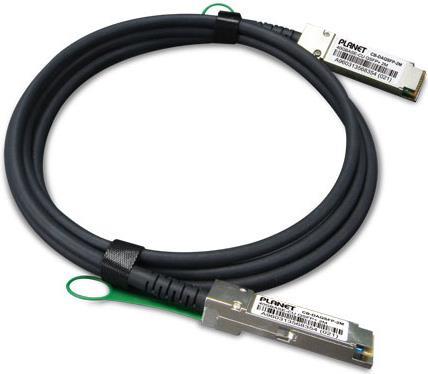 PLANET CB-DAQSFP-2M InfiniBand-Kabel QSFP+ Schwarz - Grau (CB-DAQSFP-2M)