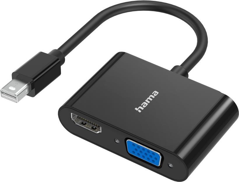 Hama Classic Line Video-Adapter, 2in1, Mini-DisplayPort-St. - VGA & HDMI™-Buchse, Ultra-HD 4K (00300086)