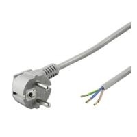 Wentronic Goobay Schutzkontaktkabel abgewinkelt zum Konfektionieren, 1,5 m, Grau - Typ F (Typ F, CEE 7/7) > lose Kabelenden (93975)