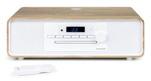 Thomson MIC301IDABBT Heim-Audio-Mikrosystem 60 W Holz, Weiß
