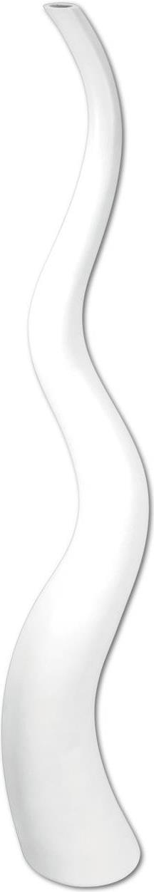 EUROPALMS Designvase WAVE-100, weiß (83011906)