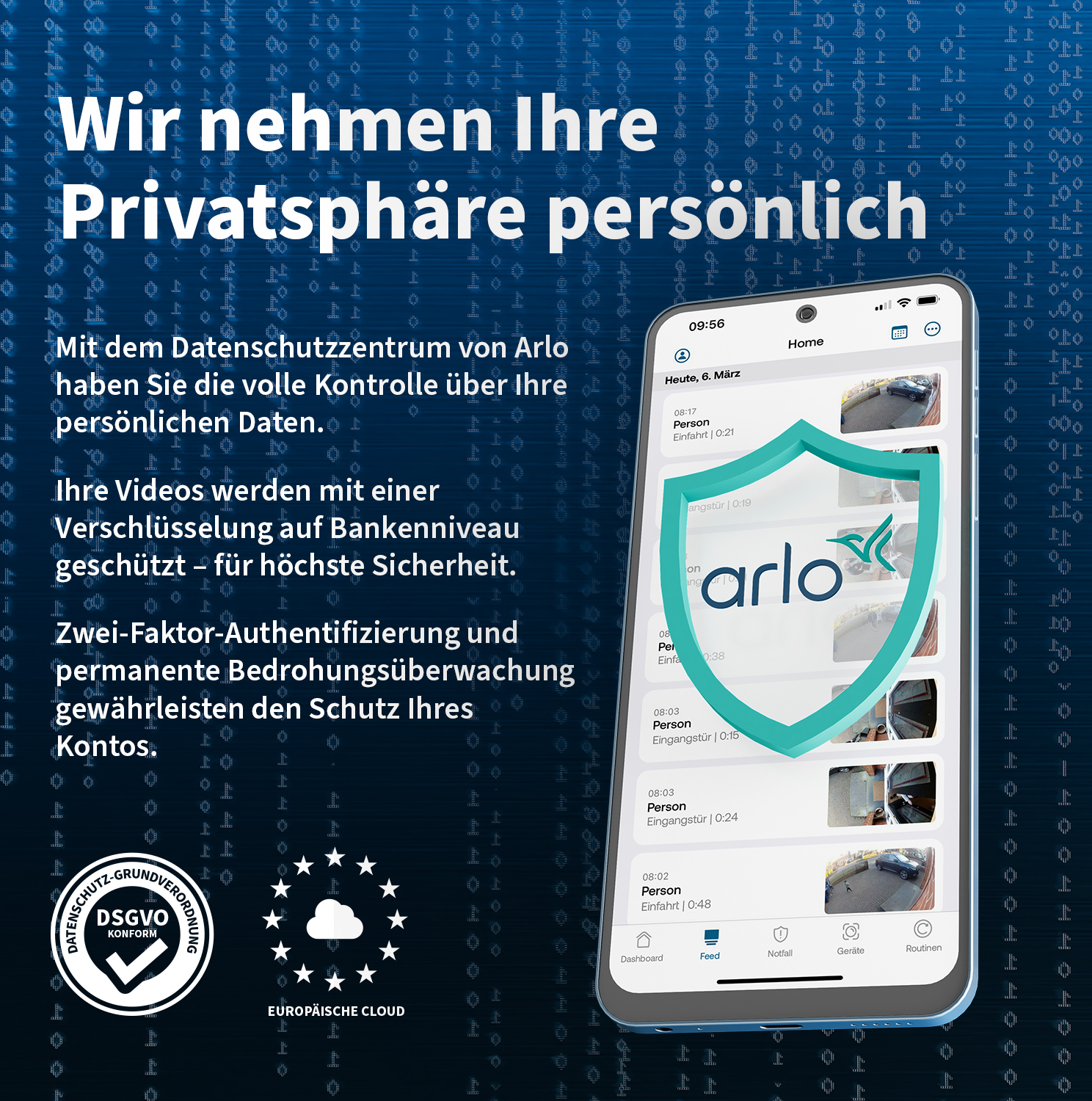 Arlo Essential 3 2K PTZ Innen-Sicherheitskamera 2er-Set Weiß