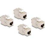 Delock Keystone Modul RJ45 Buchse Cat.6A STP 4 Stück (86050)