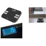 Little balance Digitale Personenwaage Body Wave, schwarz Impedanzmessgerät mit 4 Sensoren, Design: Wave extra slim, - 1 Stück (LB 8210)