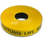 Lightwin Trassen Kabelmarkierungs/Warnband, Gelb, 250m FTTx (KABEL MARKIERUNGSBAND)