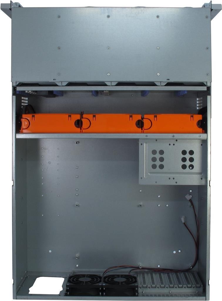 Inter-Tech IPC 4U-4424 4HE Rack-Gehäuse E-ATX ohne Netzteil Schwarz, Silber