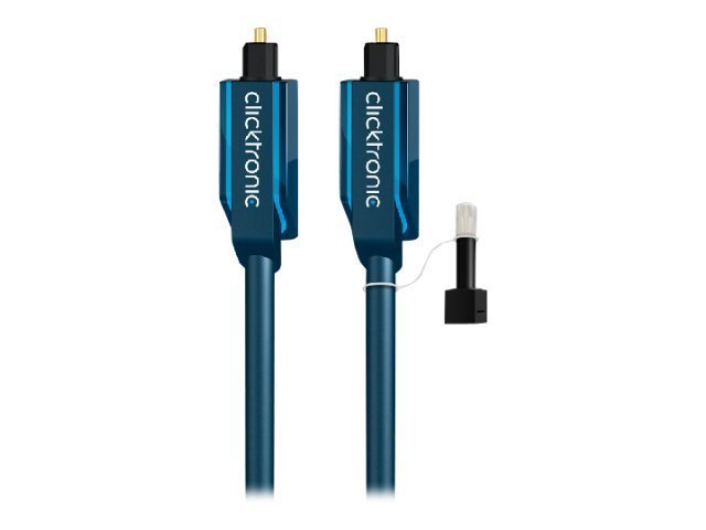 ClickTronic Opto-Kabel-Set TOSLINK/TOSLINK 0,5 m Blau