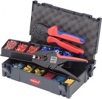 Knipex 97 90 22 Crimp-Sortiment für Kabelverbinder 97 90 22 285tlg. Geeignet für Isolierte Kabelschuhe und Verbi (97 90 22)