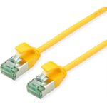 ROLINE RM U/FTP Patchkabel Kat.6A/Kl.EA SLIM gelb 0.5m - FTP (21.45.3322)
