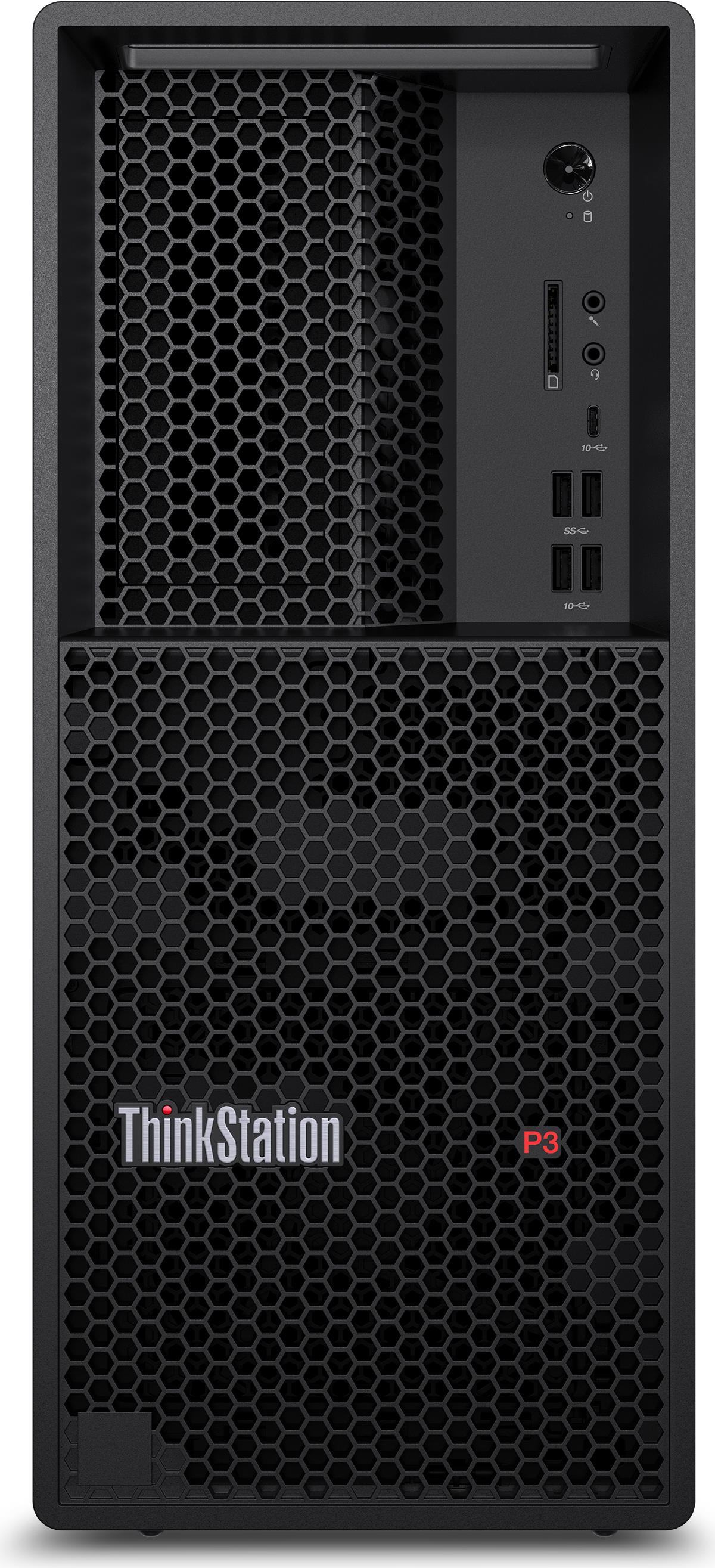 Lenovo ThinkStation P3 Tower Intel® Core i7 i7-14700K 32 GB DDR5-SDRAM 1 TB SSD NVIDIA RTX A4000 Windows 11 Pro Arbeits