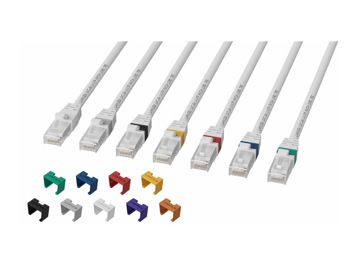 Lanview SmartClick LV-UTP6A03W Netzwerkkabel Cat 6a 3 m Weiß