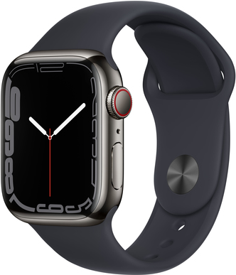 Apple Watch Series 7 41 mm OLED 4G Graphit GPS (MNC23FD/A)