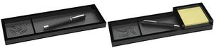WEDO Stifteschale "black office", 2 Fächer, schwarz aus Acryl, 2 Fächer: 1 großes Stiftefach & 1 Sammelfach, - 1 Stück (63 1601)
