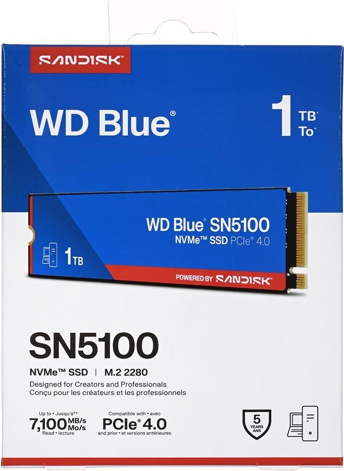 Western Digital WD Blue SN5100 1 TB SSD M.2 2280 PCIe 4.0 NVMe