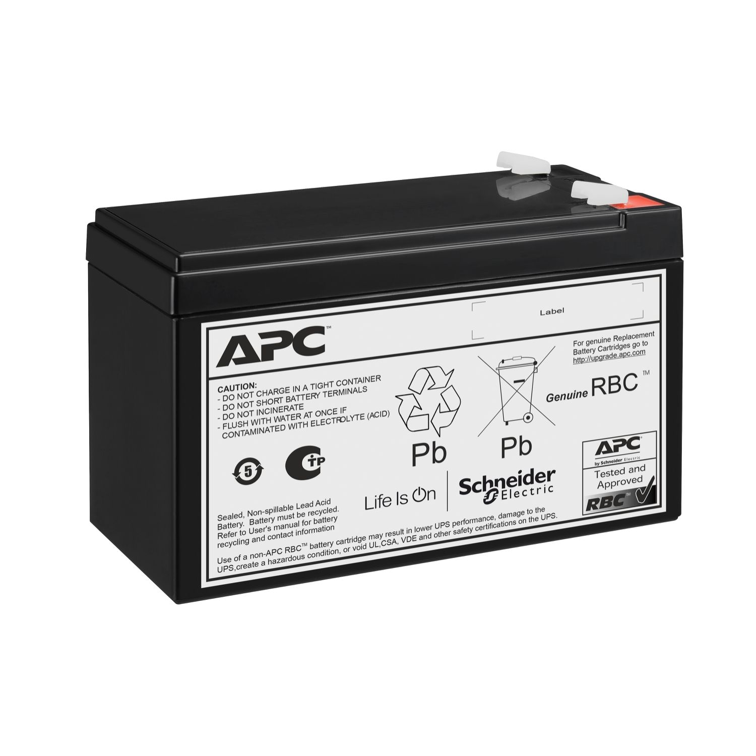 APC Replacement Battery Cartridge #177 Schwarz