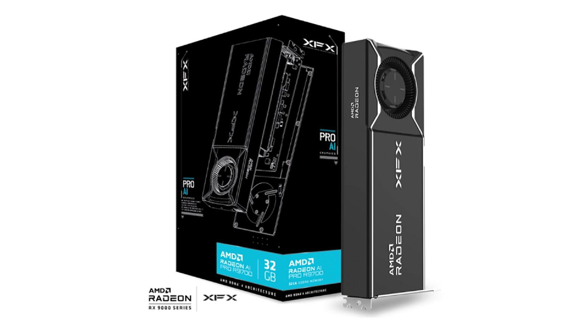 XFX AI PRO 9700 Radeon Blower 32 GB GDDR6 PCI Express 5.0