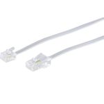 S/CONN maximum connectivity Modularkabel RJ ISDN-Western-Stecker 8/4 auf Western-Stecker 6/4, weiß, 6,0m (70256-W)