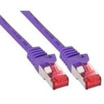 InLine® Patchkabel, S/FTP (PiMf), Cat.6, purple, 1m (76411P)