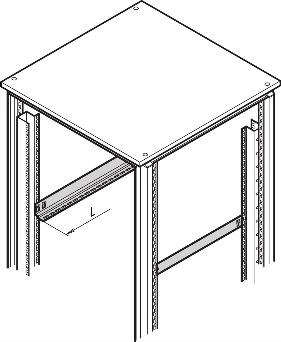 SCHROFF Gleitschiene 25 kg - GLEITSCHIENEN SATZ 800T 10ST (21127198)