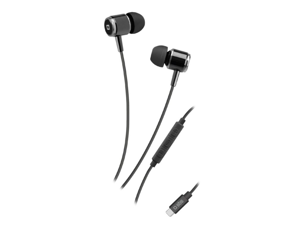 SBS Studio Mix 100C In-Ear-Ohrhörer mit Mikrofon USB-C Stereo Schwarz