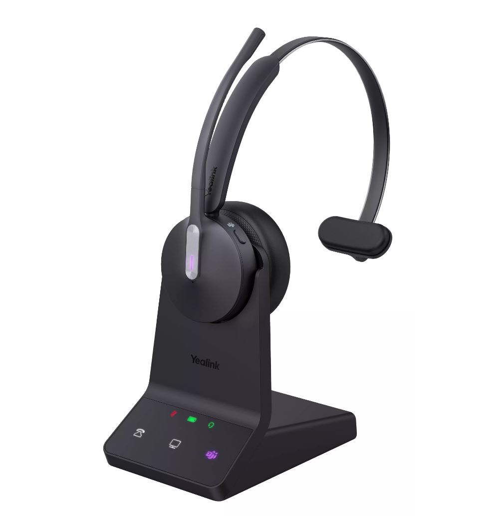 Yealink WH64 Workstation Mono - Kabelloses DECT & Bluetooth Headset für Microsoft Teams (1208737)