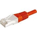 Patchkabel F/UTP, CAT.6a, rot, 20,0 m Für 10 Gigabit/s, mit besonders schmalem Knickschutz (859541)