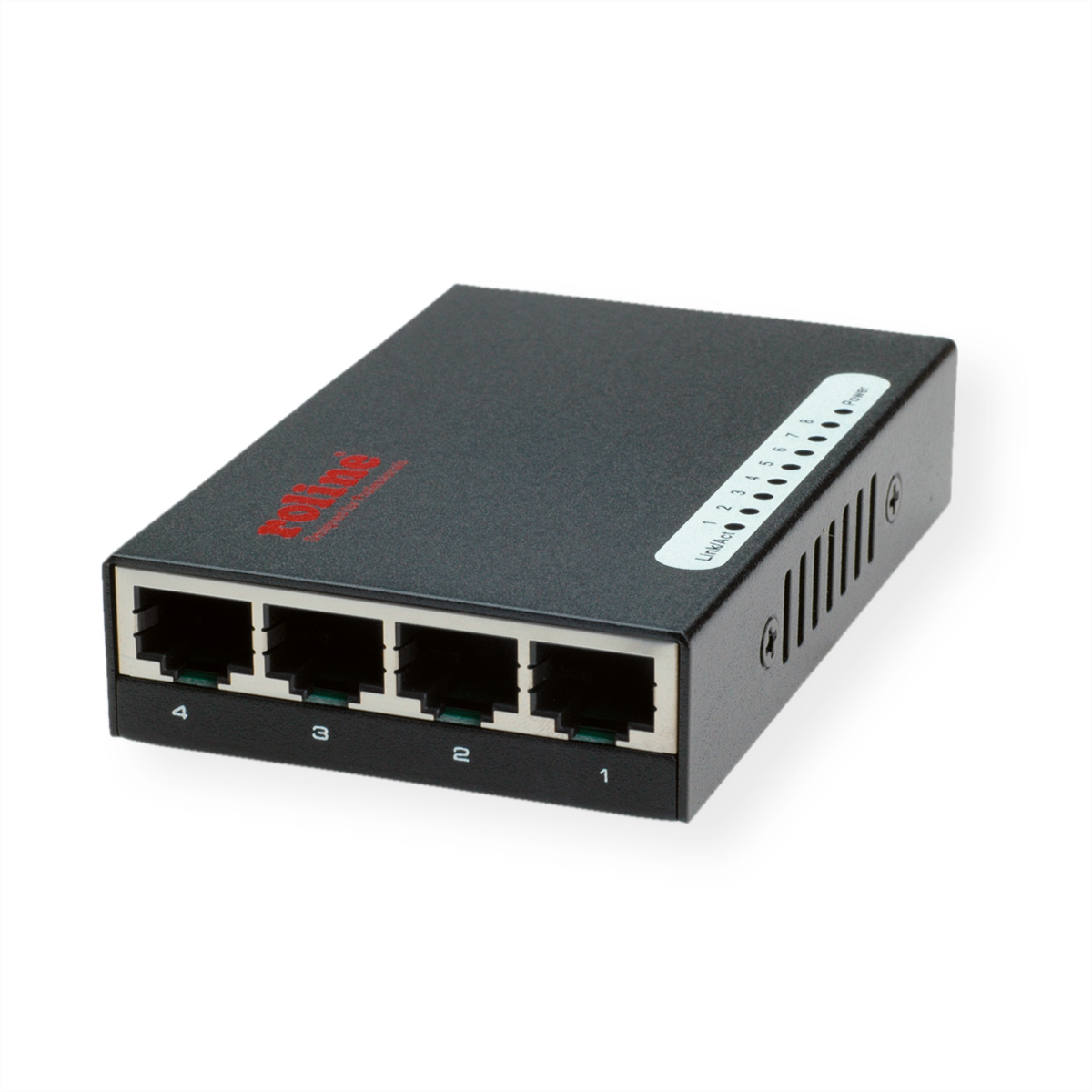 ROLINE Pocket Fast Ethernet Switch, 8 Ports, Unmanaged, Desktop