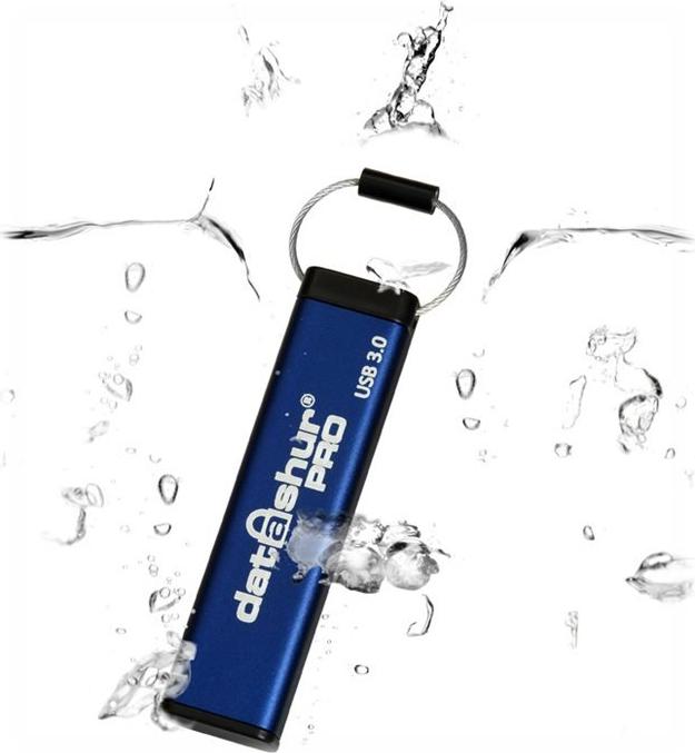 iStorage datAshur Pro USB-Flash-Laufwerk 64 GB USB 3.0 256-Bit Blau