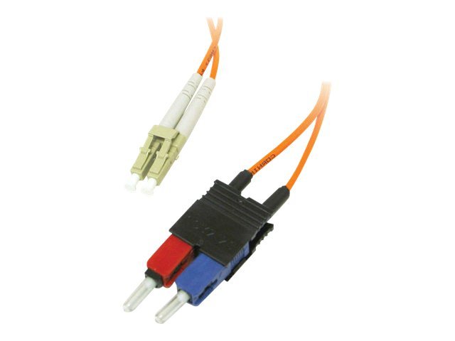 C2G Glasfaser-Patchkabel LC/SC Duplex Multi-Mode 62,5/125 LSZH 3 m Orange