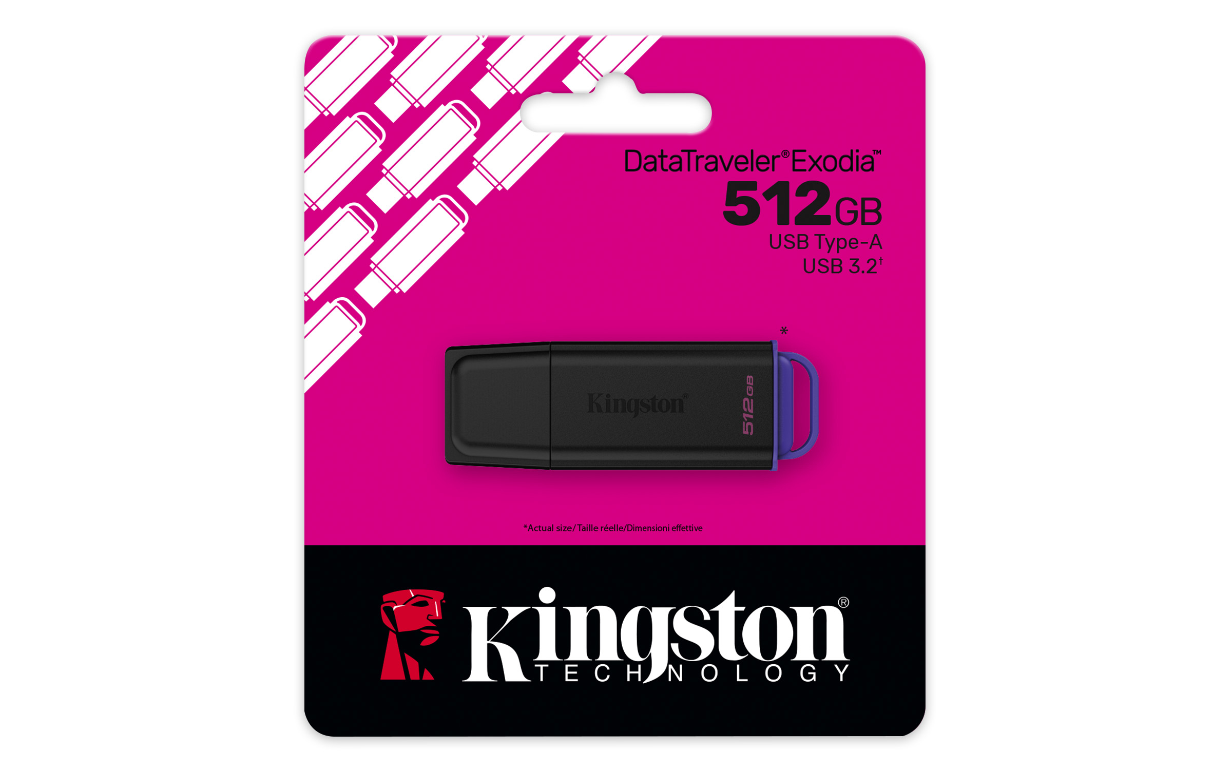 Kingston DataTraveler Exodia 512 GB USB 3.2 Gen 1 Schwarz, Lila