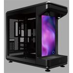 Cooler Master MasterFrame 360 Stage LCD Full Tower PC-Gehäuse Schwarz Transparent mit Display